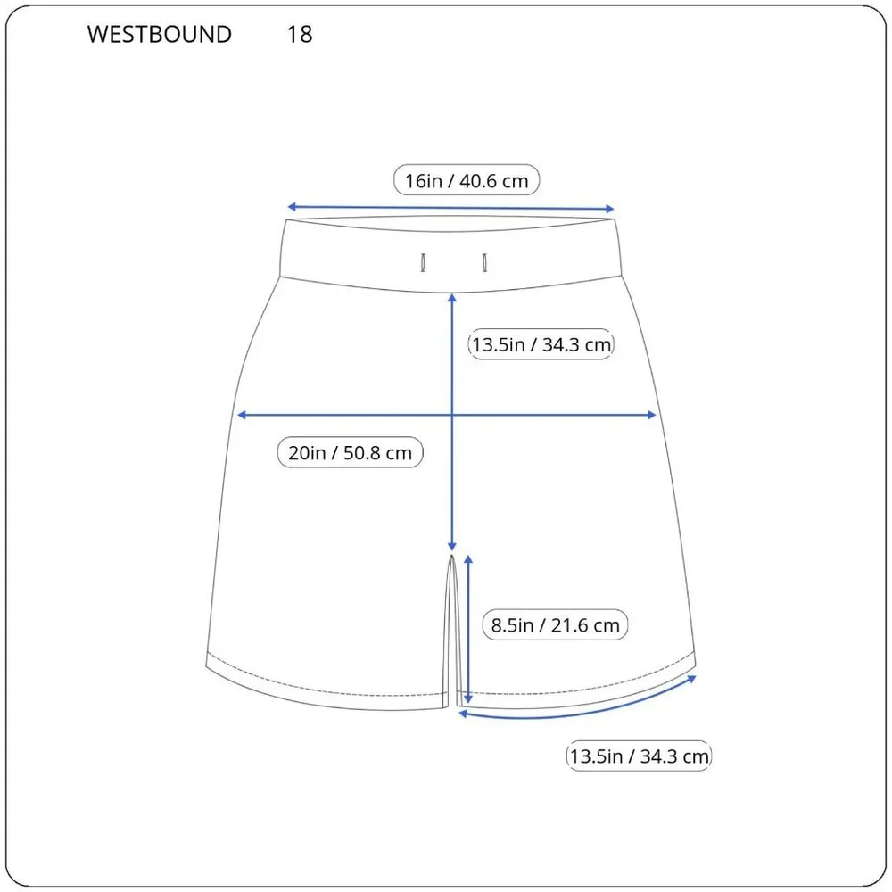 Westbound Womens Shorts 18 Plus Zip Fly Blue Cuff Hem Cotton Casual SHO16E